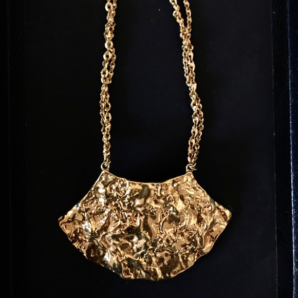 Gold Statement Necklace - Picture 2 of 3